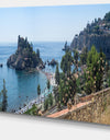 Taormina Island Panoramic View - Landscape Photo Canvas Print