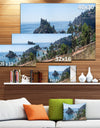 Taormina Island Panoramic View - Landscape Photo Canvas Print