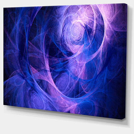 Bright Blue Stormy Sky - Abstract Digital Art Canvas Print