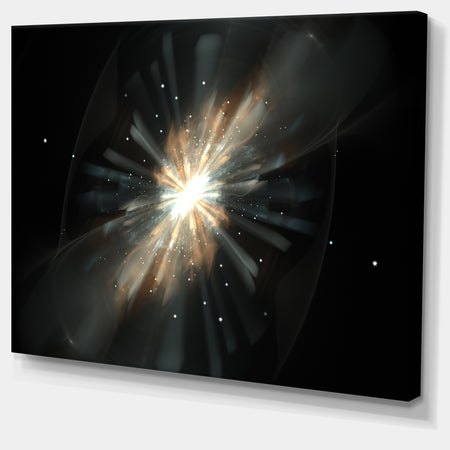 Fractal Star Galaxy - Abstract Digital Art Canvas Print