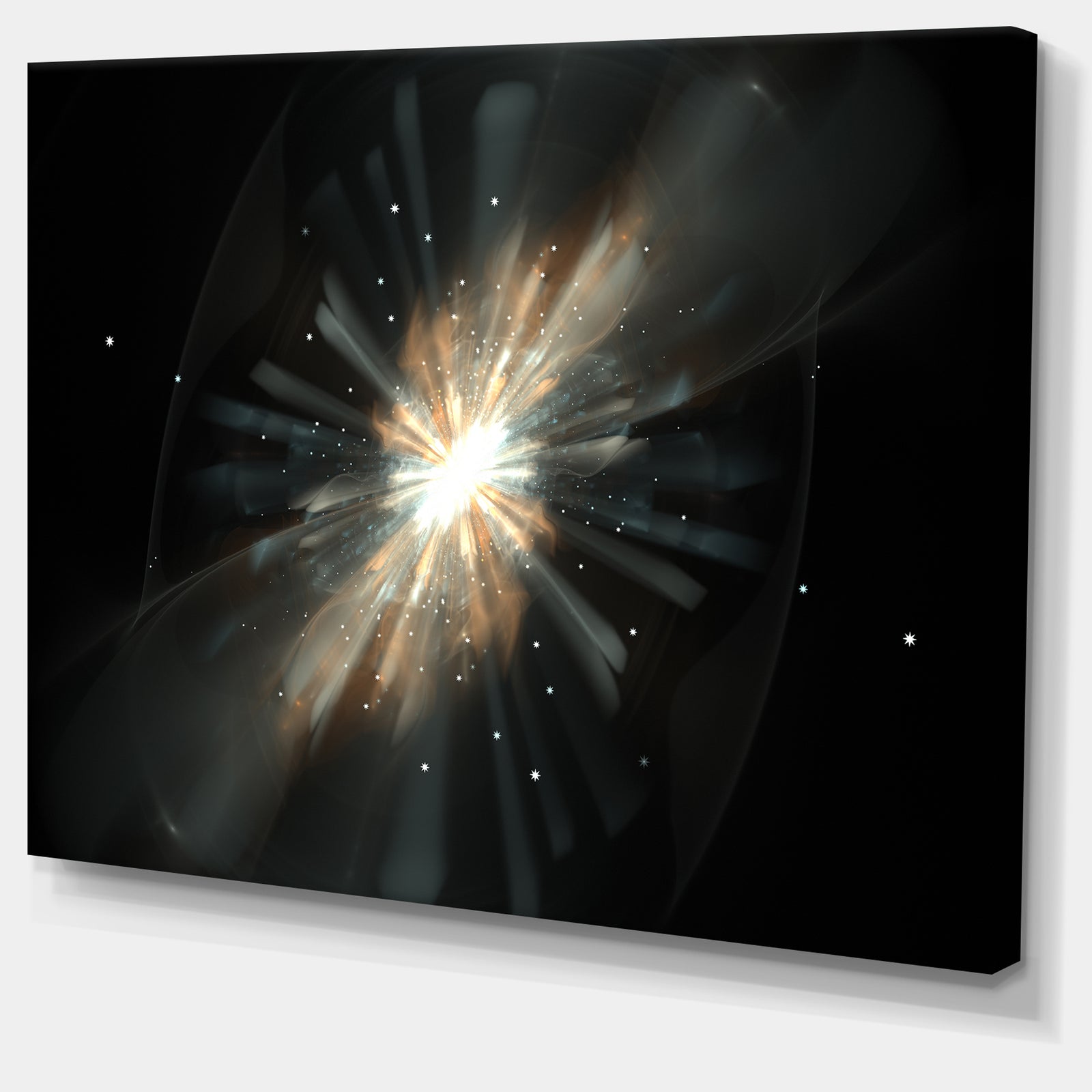 Fractal Star Galaxy - Abstract Digital Art Canvas Print