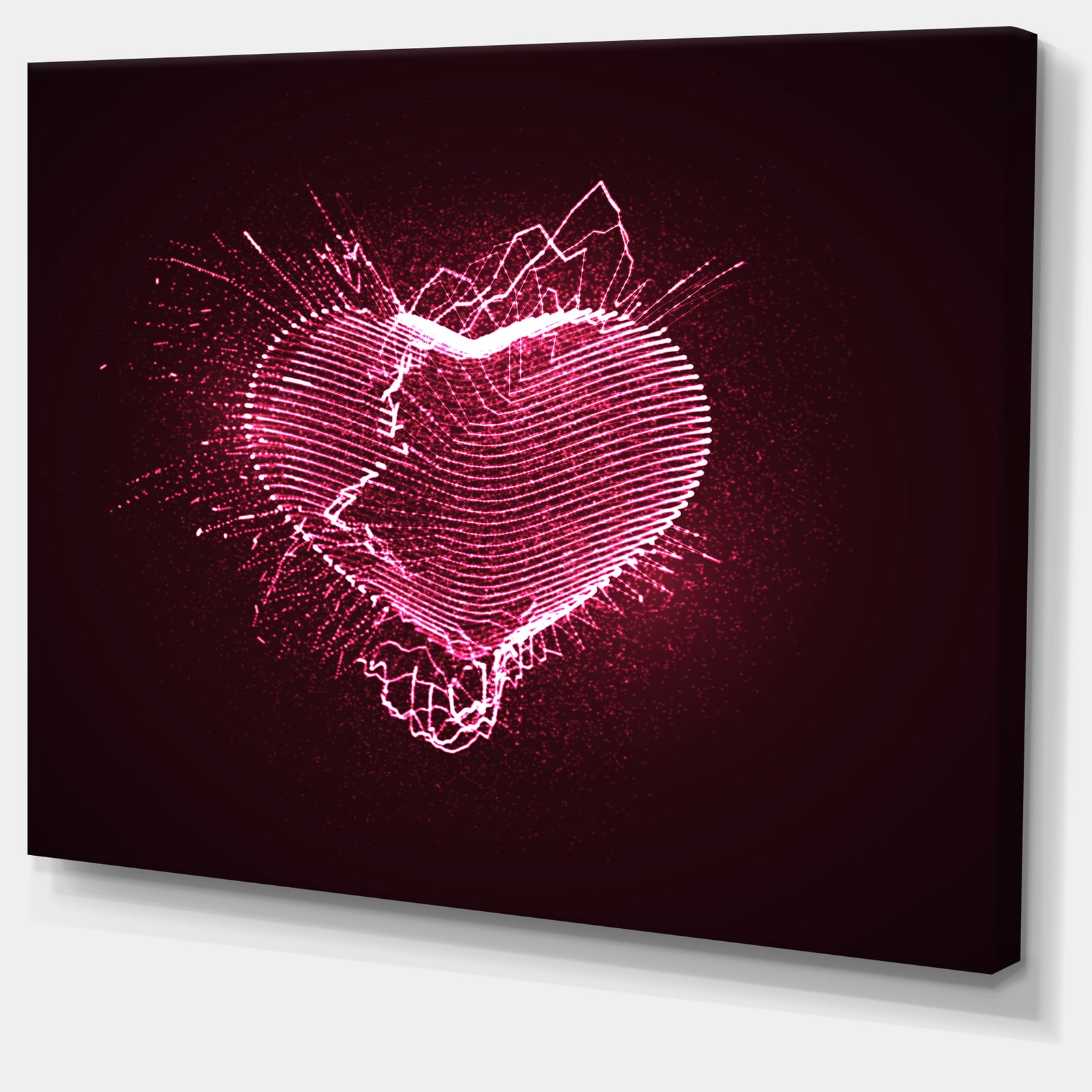 Happy Valentines Day - Abstract Digital Art Canvas Print