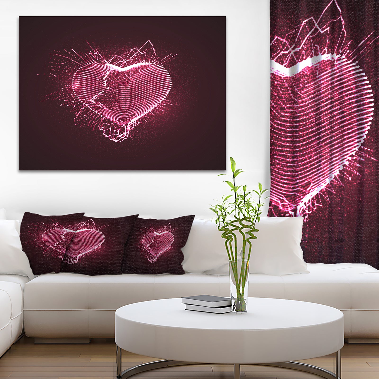 Happy Valentines Day - Abstract Digital Art Canvas Print