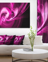 Colored Smoke Spiral Purple - Abstract Digital Art Canvas Print