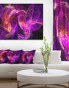 Colored Smoke Blue Purple - Abstract Digital Art Canvas Print