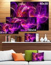 Colored Smoke Blue Purple - Abstract Digital Art Canvas Print