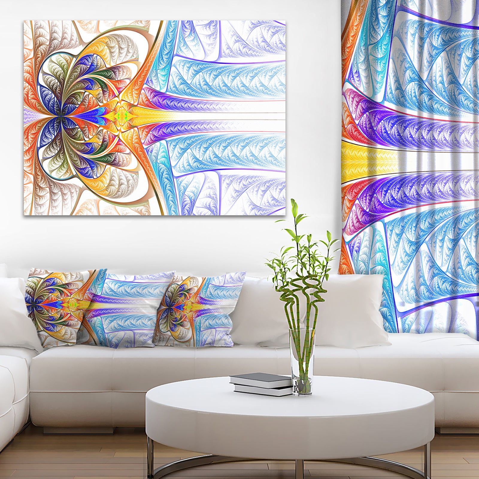 Strange Fractal Desktop Wallpaper - Abstract Digital Canvas Print