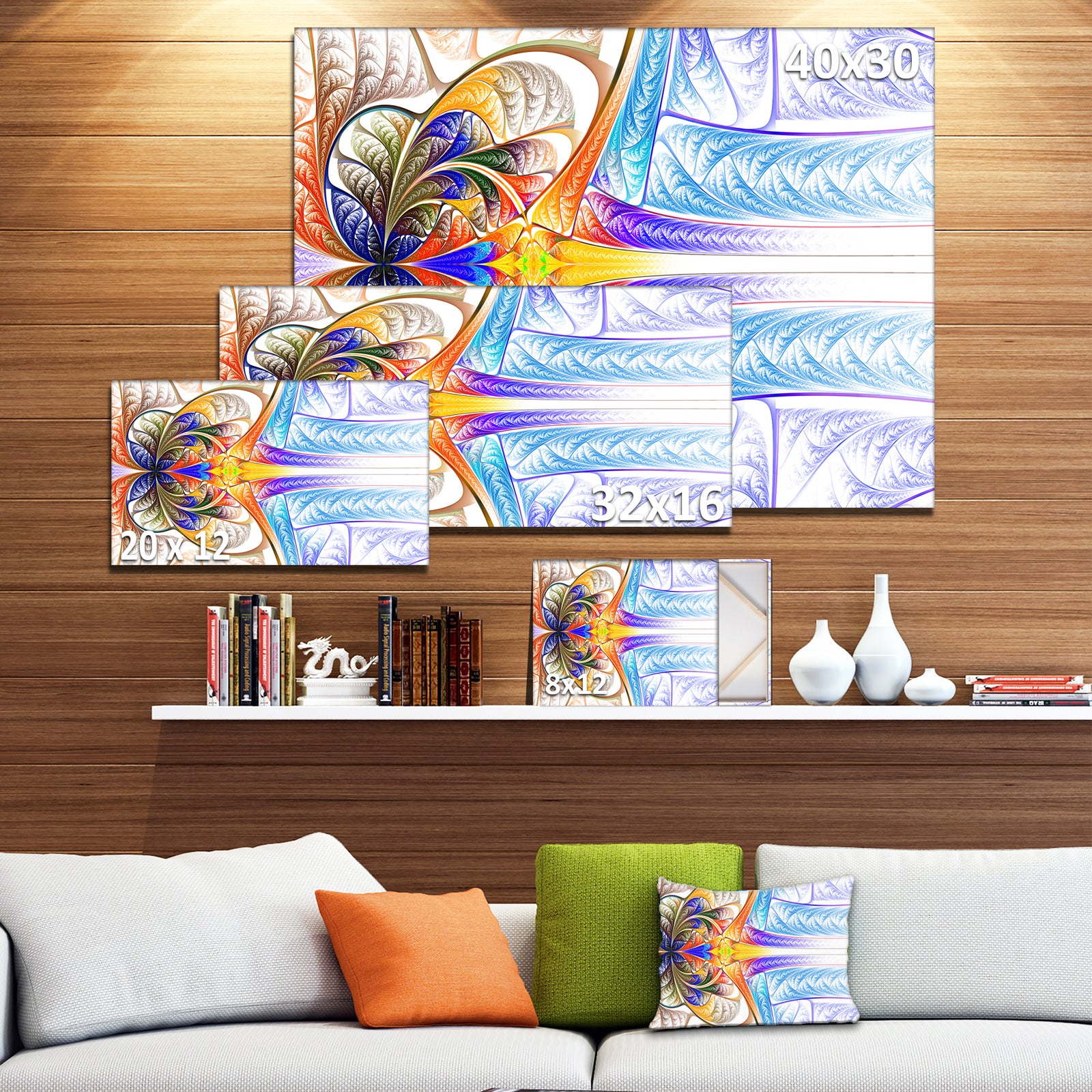 Strange Fractal Desktop Wallpaper - Abstract Digital Canvas Print