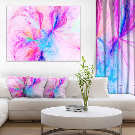 Christmas Fireworks Pink - Digital Art Canvas Print