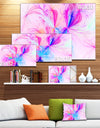 Christmas Fireworks Pink - Digital Art Canvas Print