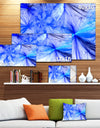 Christmas Fireworks Blue - Digital Art Canvas Print