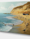 The Calm Beach - Landscape Painting Canvas Print