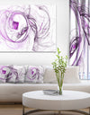 Billowing Smoke Purple - Abstract Digital Art Canvas Print