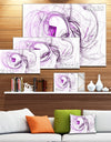 Billowing Smoke Purple - Abstract Digital Art Canvas Print