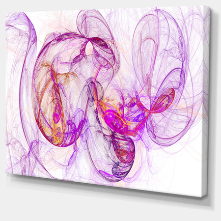 Billowing Smoke Magenta - Abstract Digital Art Canvas Print