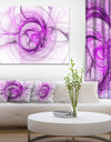 Wisps of Smoke Purple - Abstract Digital Art Canvas Print