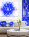 Blue Illustration Pattern - Abstract Digital Art Canvas Print