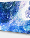 Light Blue Swirling Clouds - Abstract Digital Art Canvas Print