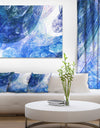 Light Blue Swirling Clouds - Abstract Digital Art Canvas Print