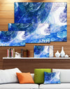 Light Blue Swirling Clouds - Abstract Digital Art Canvas Print