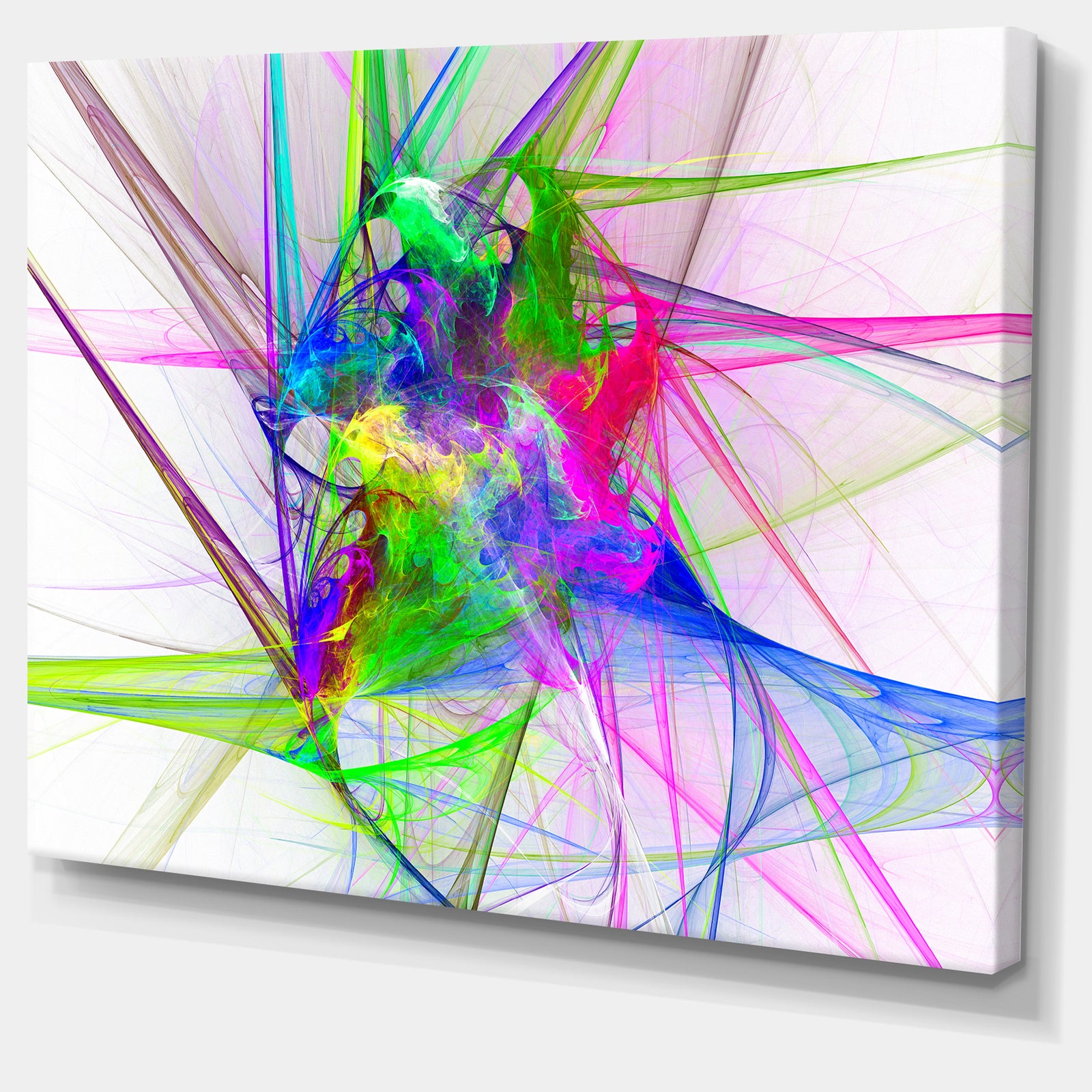 Glowing Ball of Smoke - Abstract Digital Art Canvas Print