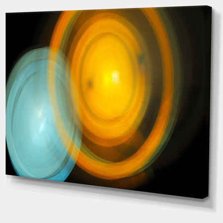 Orange Fractal Desktop Wallpaper - Abstract Digital Art Canvas Print