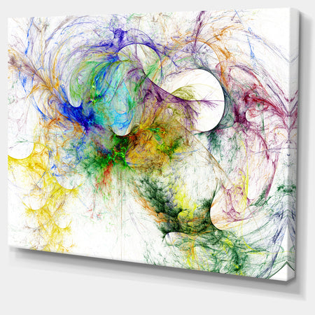 Wings of Angels Purple - Abstract Digital Art Canvas Print