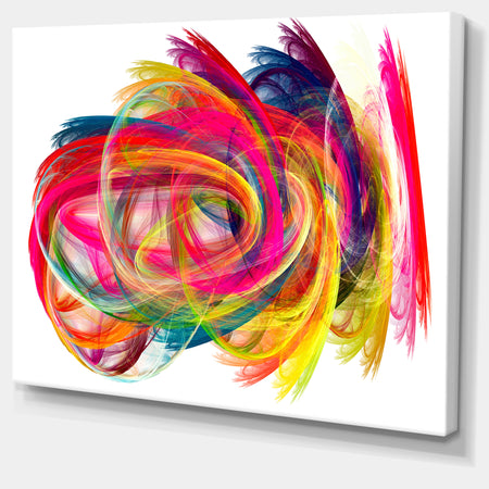 Colorful Thick Strokes - Abstract Digital Art Canvas Print