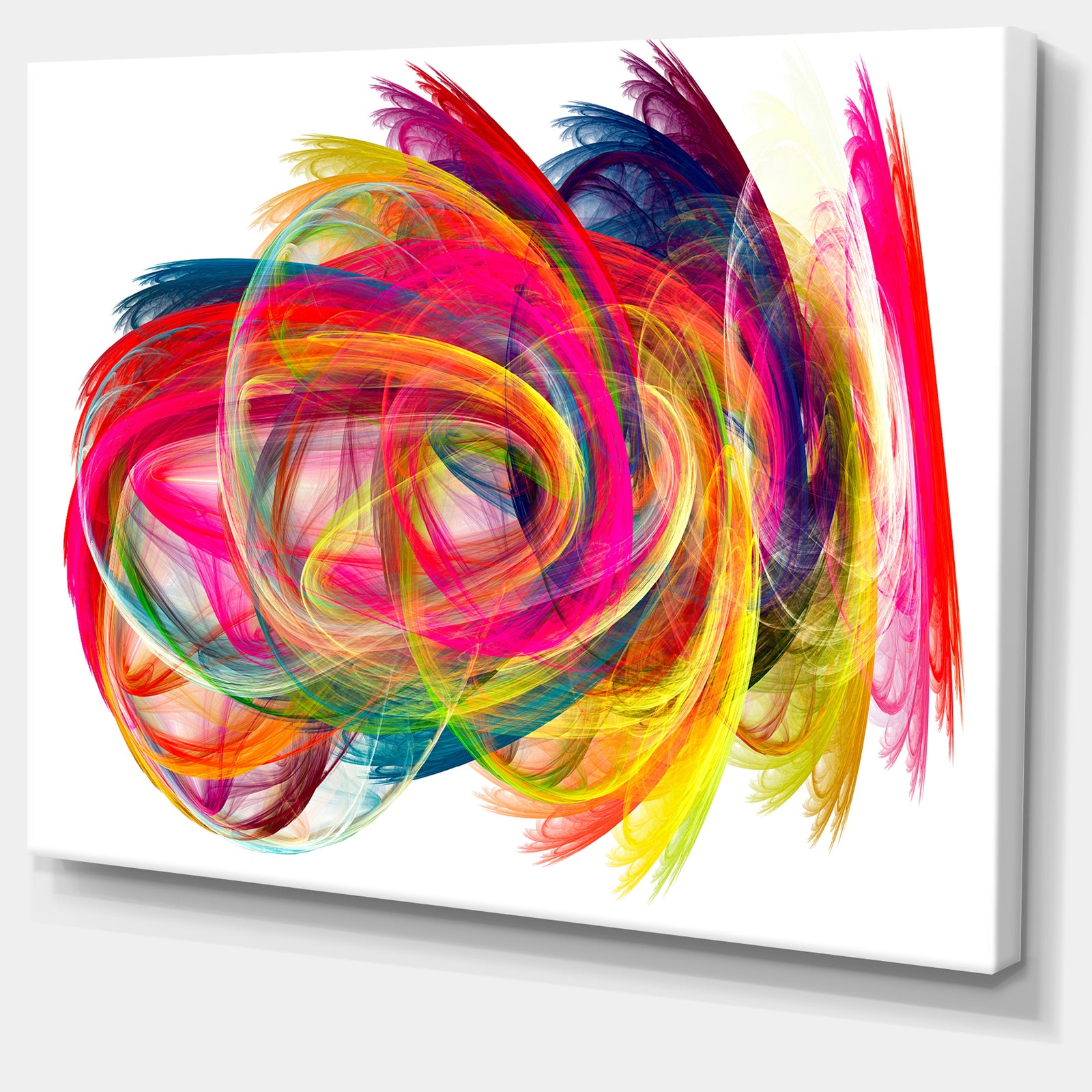 Colorful Thick Strokes - Abstract Digital Art Canvas Print