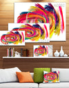 Colorful Thick Strokes - Abstract Digital Art Canvas Print