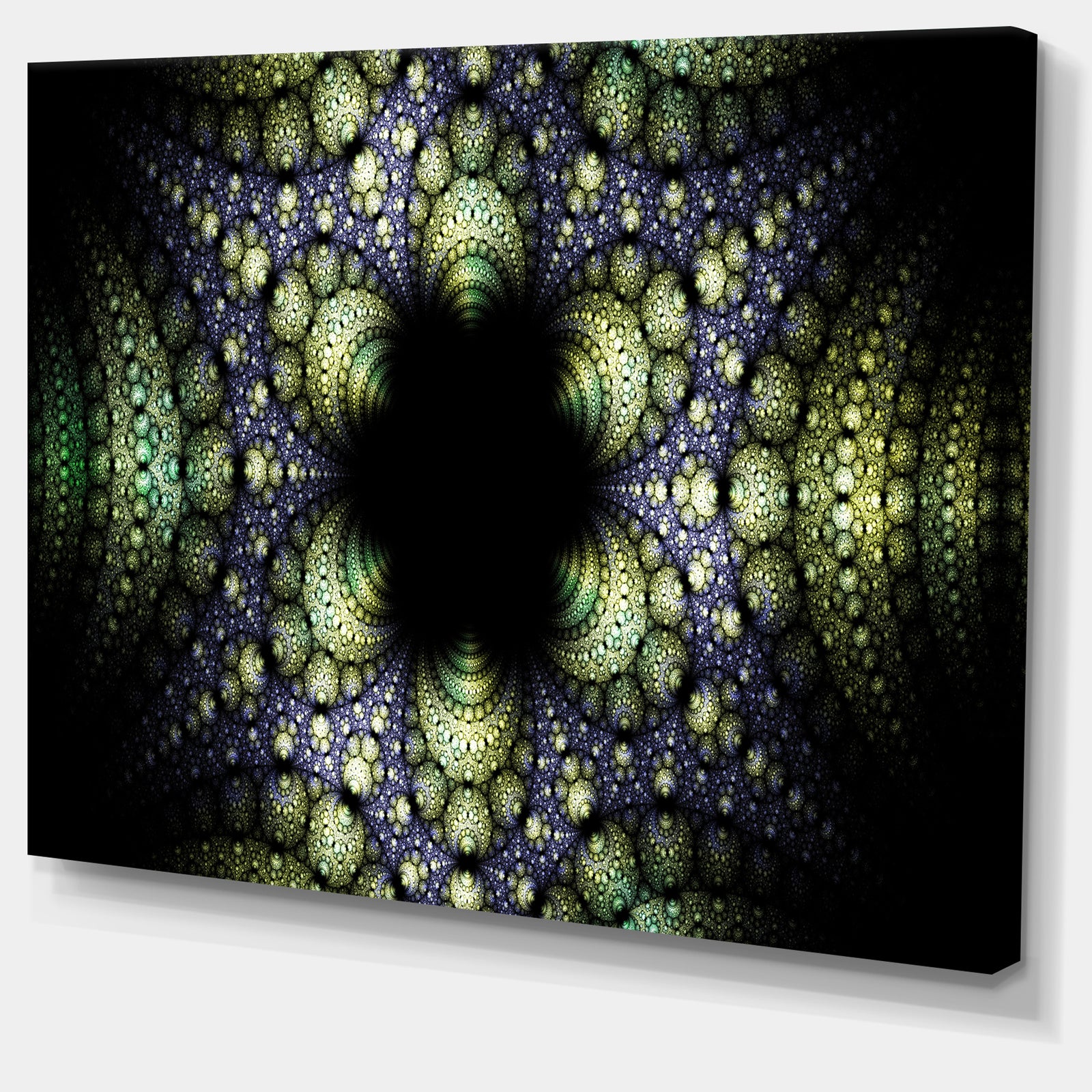 Into the Center of Fraction - Abstract Digital Art Canvas Print