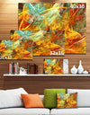 Yellow Swirling Clouds - Abstract Digital Art Canvas Print