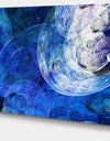 Blue Swirling Clouds - Abstract Digital Art Canvas Print