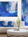 Blue Swirling Clouds - Abstract Digital Art Canvas Print