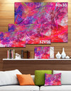 Red Swirling Clouds - Abstract Digital Art Canvas Print