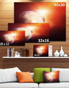 Planets with Rising Star - Modern Spacescape Canvas Print