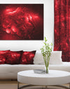 Alien Mystical Flower Red - Floral Digital Art Canvas Print