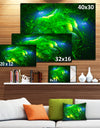 Alien Mystical Flower Green - Floral Digital Art Canvas Print