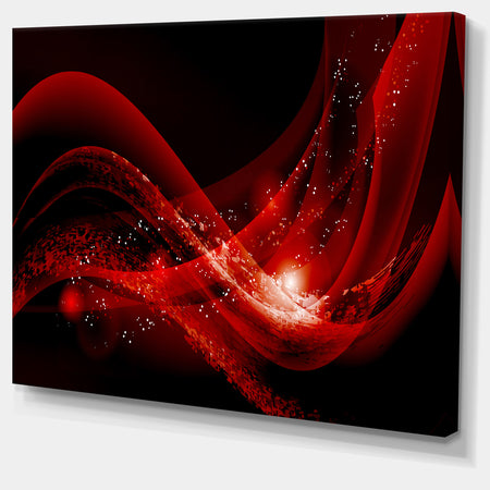 Dark Red Vector Illustration - Abstract Canvas art print