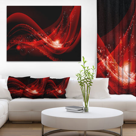 Dark Red Vector Illustration - Abstract Canvas art print