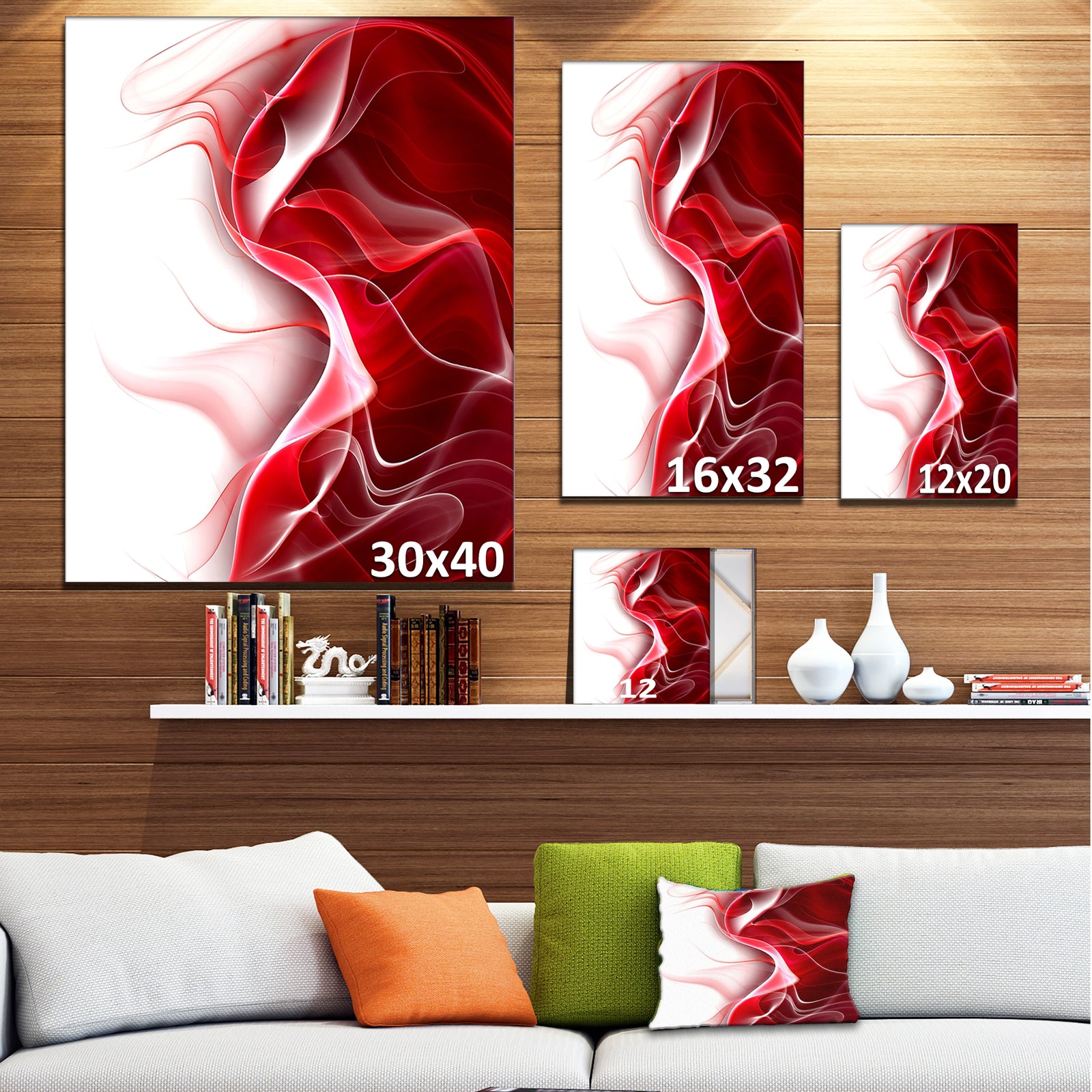 3D Fractal Abstract Design - Abstract Canvas art print