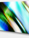 Rays of Speed Blue Green - Abstract Digital Art Canvas Print