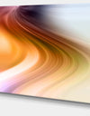 Rays of Speed Green Orange - Abstract Digital Canvas Print
