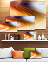 Rays of Speed Green Orange - Abstract Digital Canvas Print