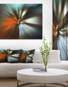 Brown Focus Color - Abstract Digital Art Canvas Print