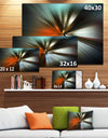 Brown Focus Color - Abstract Digital Art Canvas Print