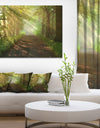 Suns Peeks into Forest - Landscape Photo Canvas Print