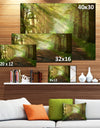 Suns Peeks into Forest - Landscape Photo Canvas Print