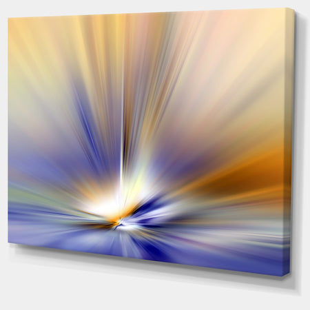 Brown Focus Light Upward - Abstract Digital Canvas Print