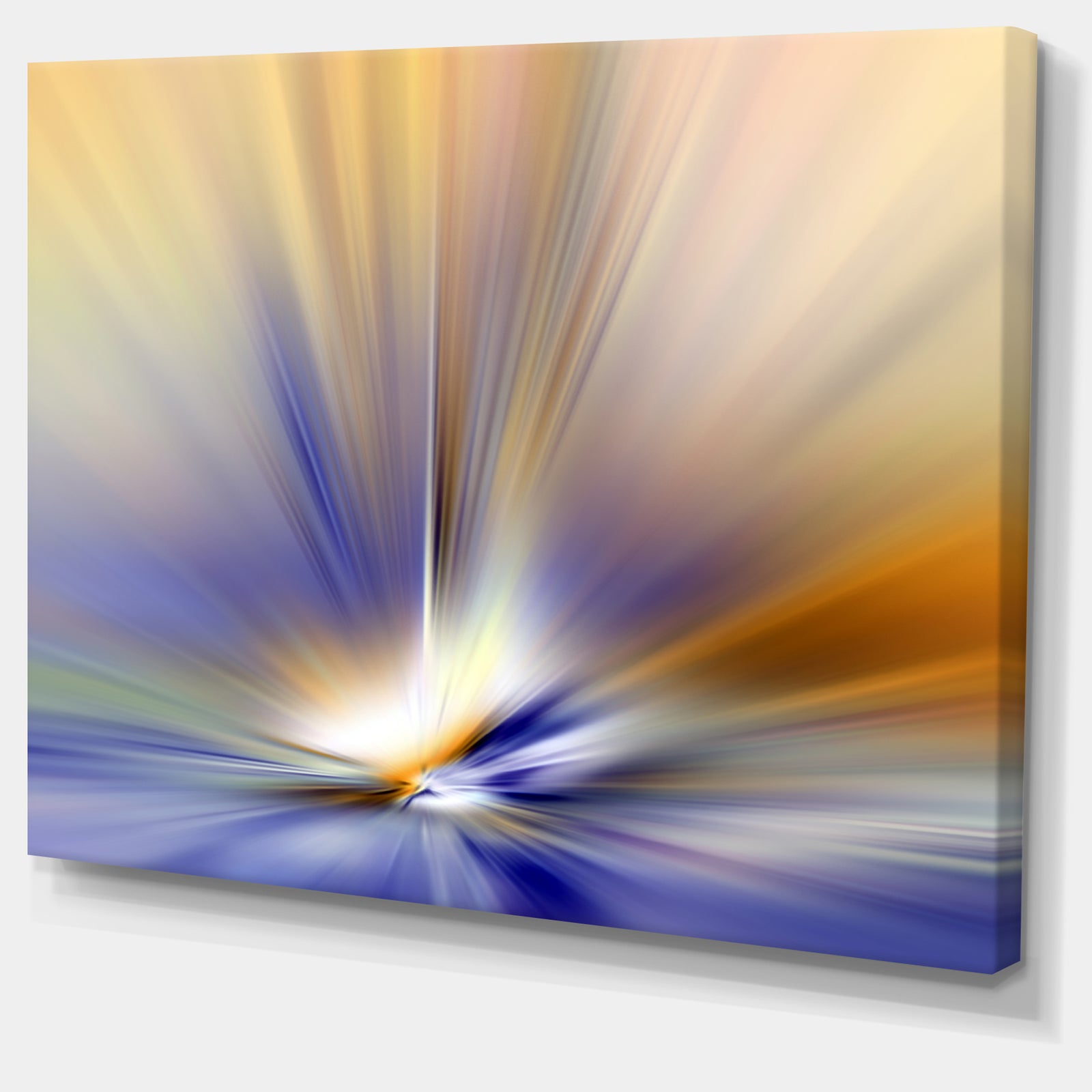Brown Focus Light Upward - Abstract Digital Canvas Print